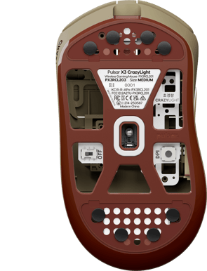 Pulsar X3 CRAZYLIGHT Medium Wireless Desert
