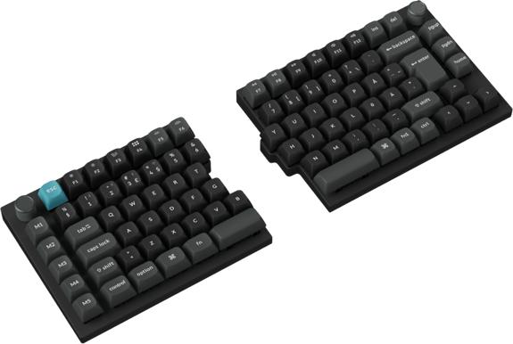 Keychron Q11 Ultra 75% Split 8K Wireless Tri-Mode Keychron POM Brown