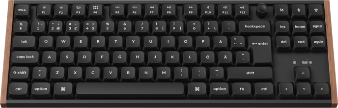 Keychron K1 Ultra Wood Wireless Low Profile POM Brown