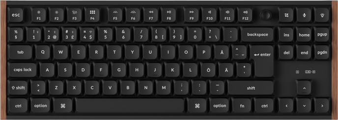 Keychron K1 Ultra Wood Wireless Low Profile POM Brown
