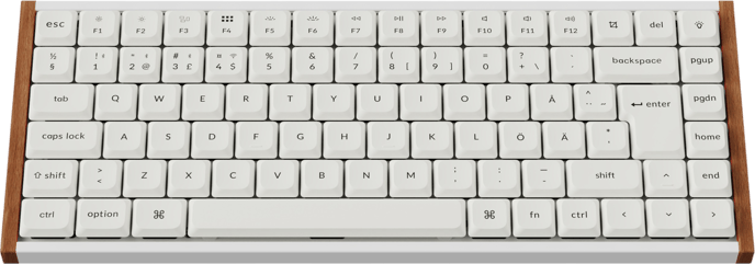 Keychron K3 Ultra Wood White Wireless POM Brown