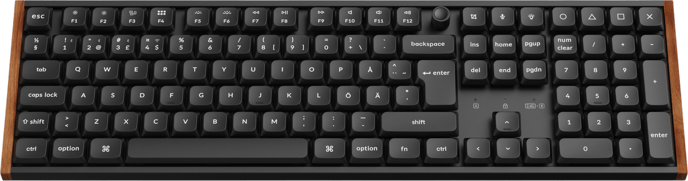 Keychron K5 Ultra Wood Black Wireless Pom Red