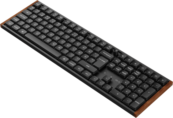 Keychron K5 Ultra Wood Black Wireless Pom Red