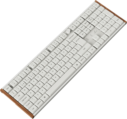 Keychron K5 Ultra Wood White Wireless Pom Red