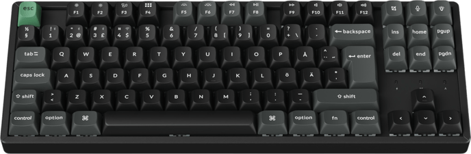 Keychron K8 Ultra Black Apex Red