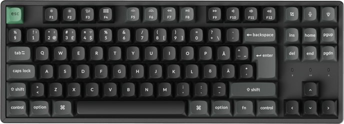 Keychron K8 Ultra Black Apex Red