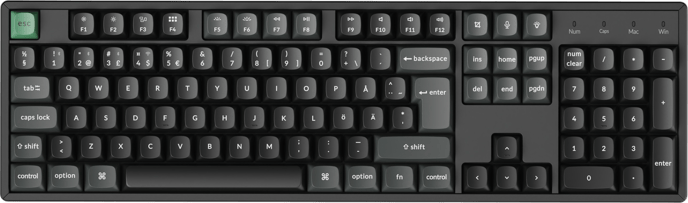 Keychron K10 Ultra Black Apex Red