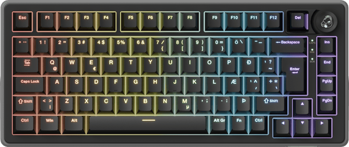 Ducky OK-HE-75 - Black 75% - Haimu HE Switch
