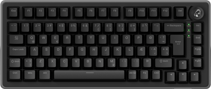 Ducky OK-HE-75 - Black 75% - Haimu HE Switch
