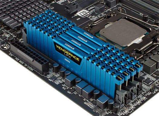 Corsair 16GB (4x4GB) DDR4 2800MHz CL16 VENGEANCE LPX Blå