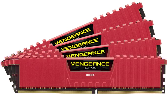 Corsair 16GB (4x4GB) DDR4 2666MHz CL16 Vengeance LPX Röd