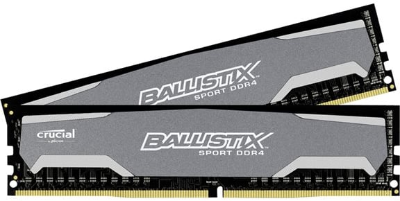 Crucial 8GB (2x4GB) DDR4 2400MHz Ballistix Sport