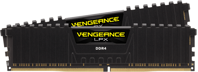Corsair 32GB (2x16GB) DDR4 2666Mhz CL16 Vengeance LPX Svart