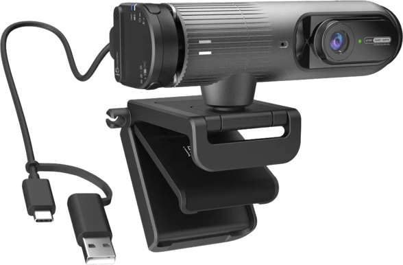 J5 Create 2K AI-Powered Webcam with Wireless Mic