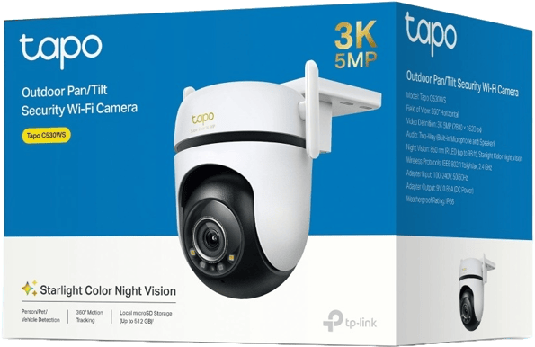 TP-Link Tapo C530WS Övervakningskamera för utomhusbruk Pan/Tilt