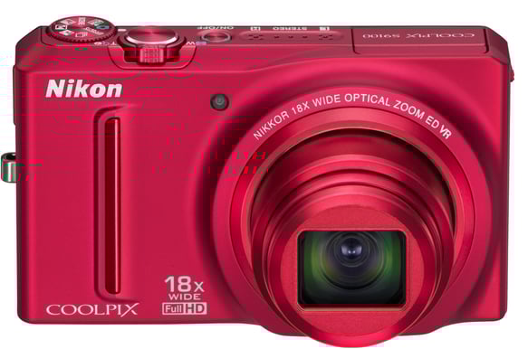 Nikon Coolpix S9100 Röd