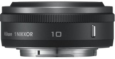 Nikon 1 Objektiv 10mm Svart