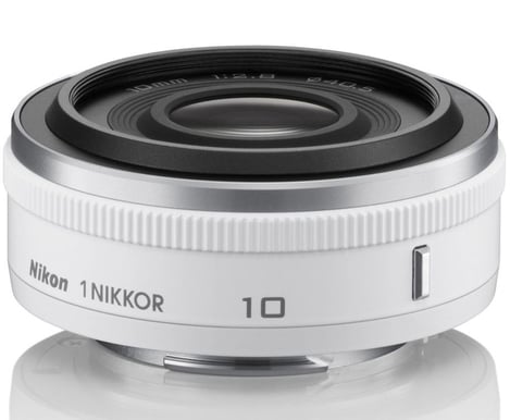 Nikon 1 Objektiv 10mm Vit