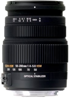 Sigma Objektiv 50-200mm f/4-5,6 DC OS, HSM