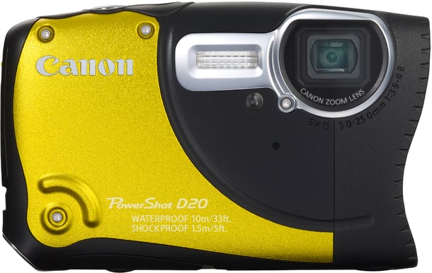 Canon PowerShot D20 GPS Gul