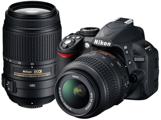 Nikon D3100 Kit 18-55 VR + 55-300 VR