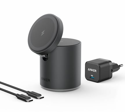 Anker PowerWave Mag-Go 2-in-1 Svart