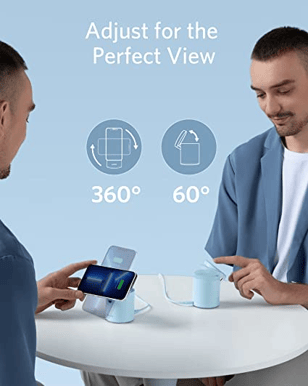 Anker PowerWave Mag-Go 2-in-1 Blå