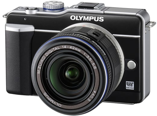 Olympus Pen E-PL1 + 14-42mm Svart/Svart