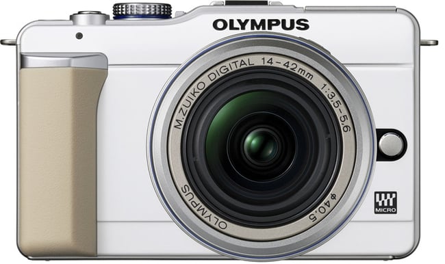 Olympus Pen E-PL1 + 14-42mm + 40-150mm Vit/Silver