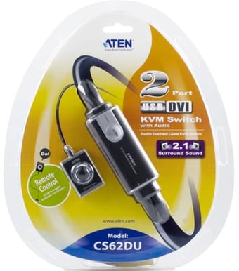 Systemswitch Aten CS-62DU KVM 2 PC, DVI