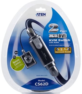 Systemswitch Aten CS-62D KVM 2 PC, DVI