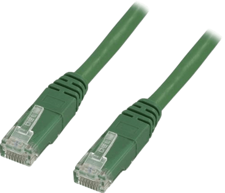 DELTACO TP-kabel Cat5e U/UTP Grön 1 m