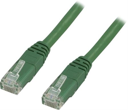 DELTACO TP-kabel Cat5e U/UTP Grön 2 m