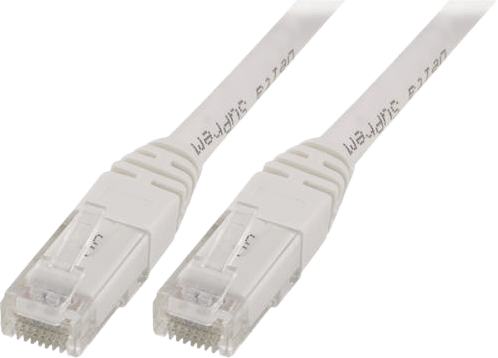 DELTACO TP-kabel Cat5e U/UTP Vit 2 m
