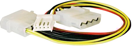 Strömadapter Molex ha - Molex ho + 4pin ho