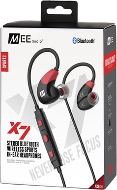 MEE audio X7 Svart/Röd
