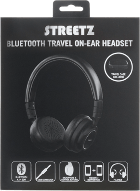 Streetz Bluetooth On-ear Headset Svart