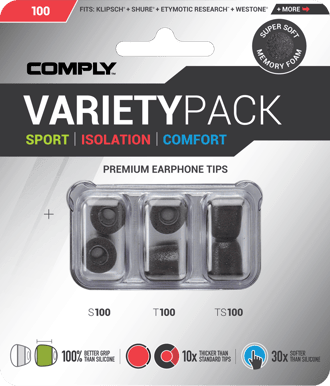 Comply Premium Variety Pack - 100 Large