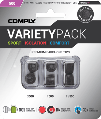 Comply Premium Variety Pack - 500 Small