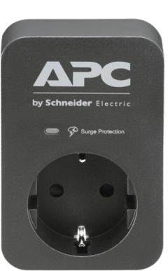 APC Essential SurgeArrest 1 uttag Svart/grå
