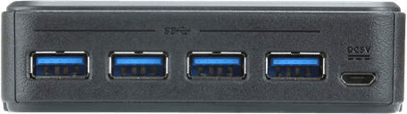 Aten US3324 2x4 USB 3.2 Gen1 perifer delningsbrytare, svart