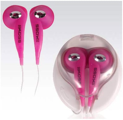 Hörlur Koss KEB/7 Rosa, Öronsnäcka