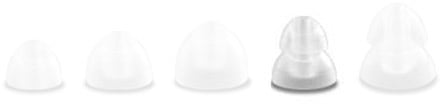 Klipsch ear tip small dual flange clear, 4-pack