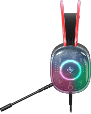 Deltaco Gaming Headset DH230 Semi-transparant LED