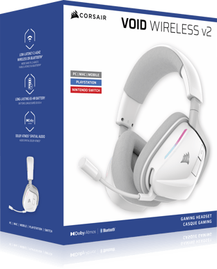 Corsair VOID Wireless v2 White for PlayStation