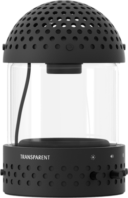 Transparent Light Speaker Svart