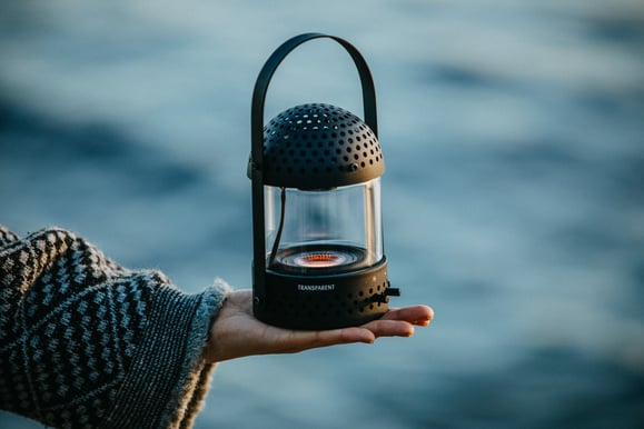Transparent Light Speaker Svart