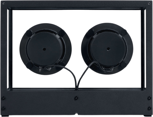Transparent Small Speaker Trådlös Stereohögtalare Svart