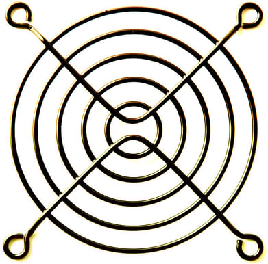 Fläktgaller 80mm Svart