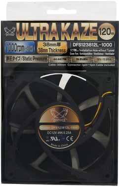 Scythe 120mm Ultra Kaze Fan, 1000rpm